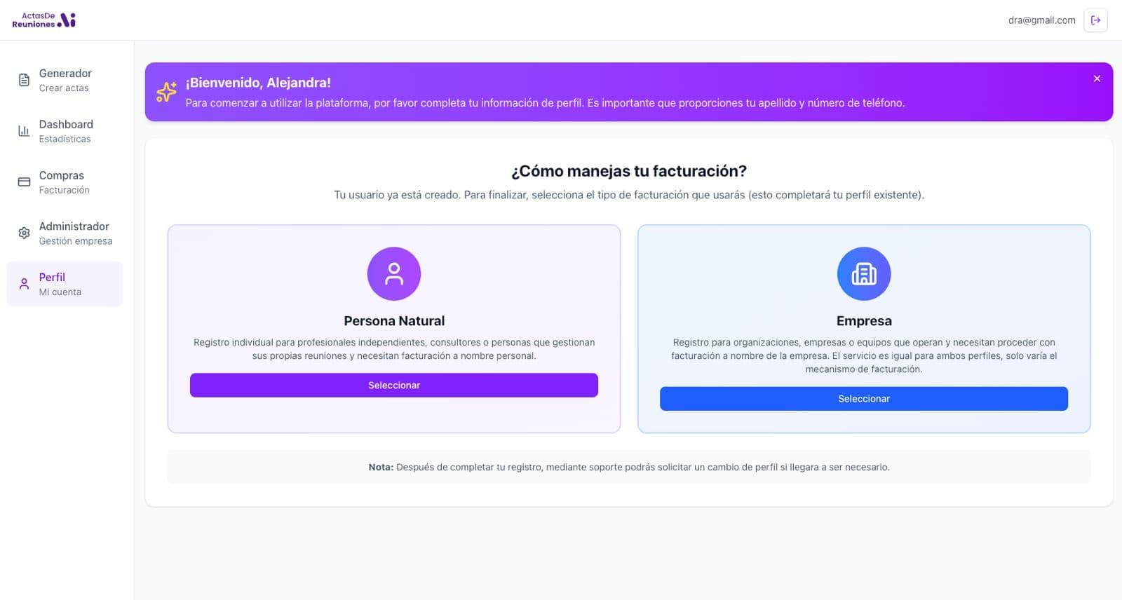 Paso 3: Completa tus datos