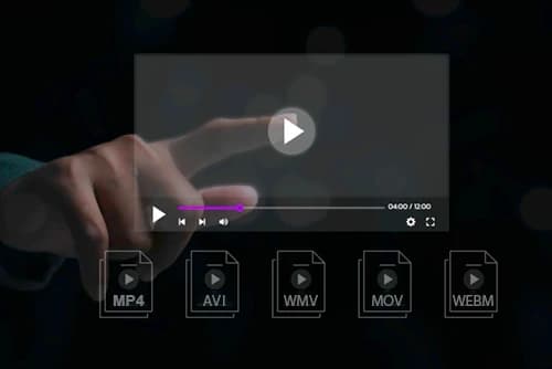 tipos de archivos de video